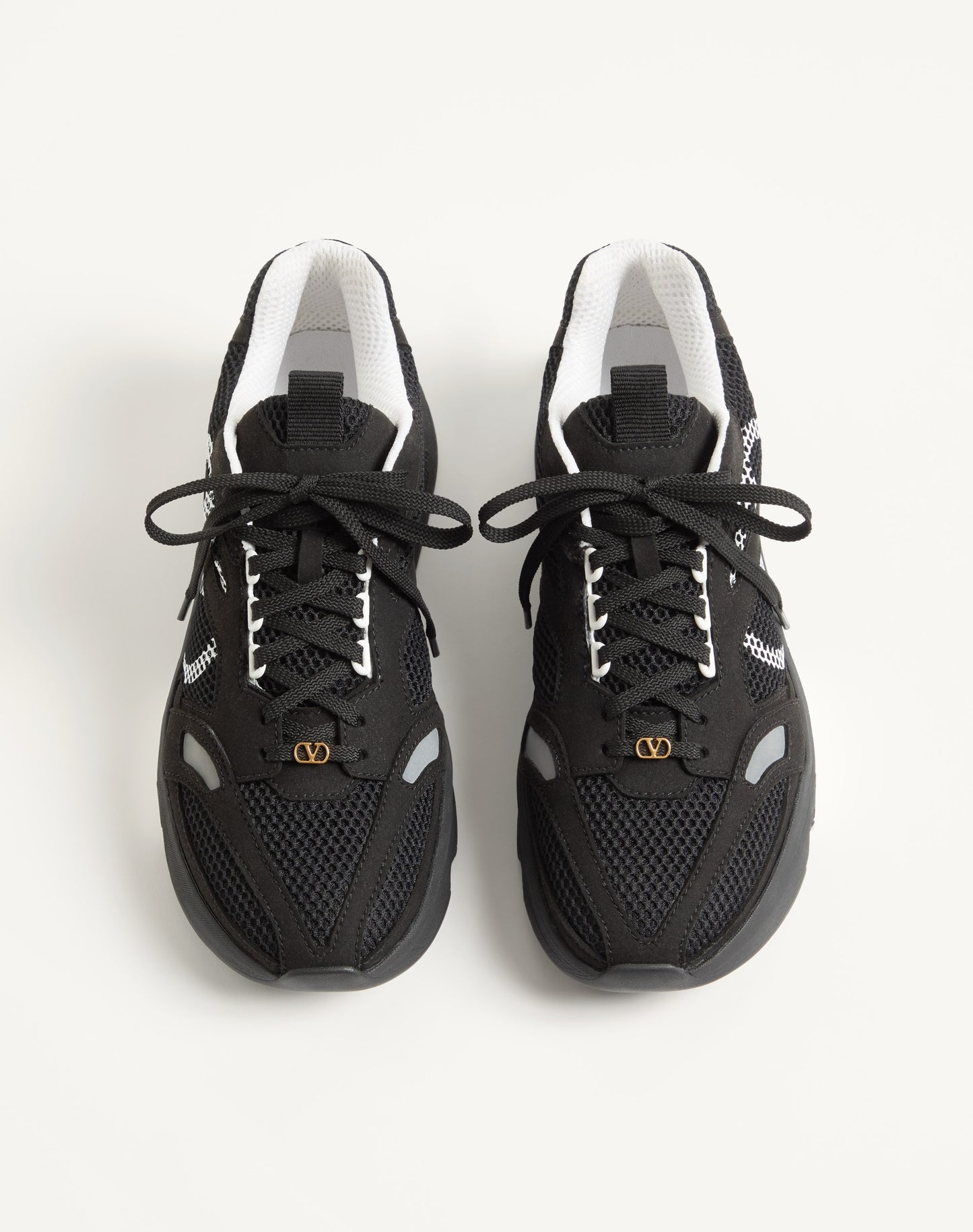 Demivee Trainer In Mesh Fabric With Suede Inserts