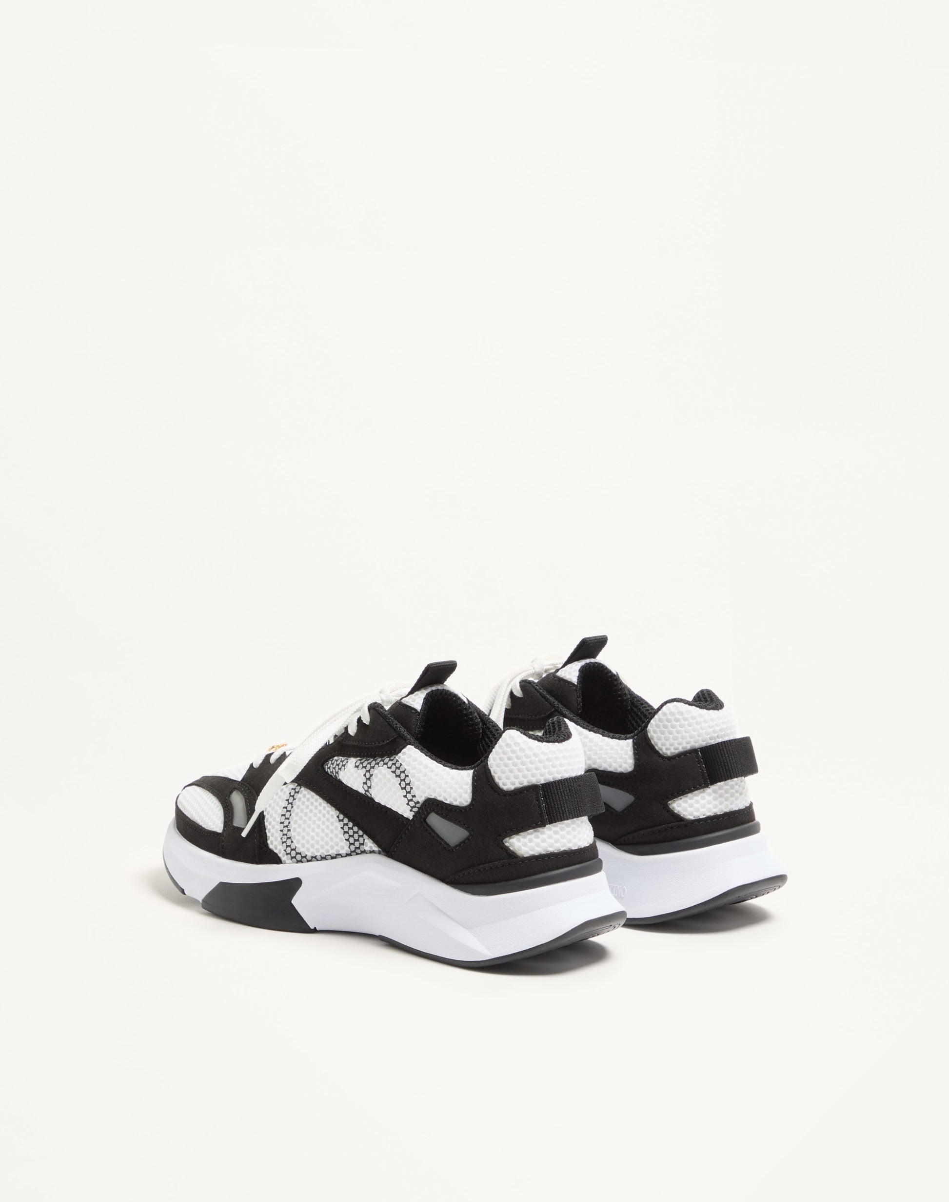 Demivee Trainer In Mesh Fabric With Suede Inserts