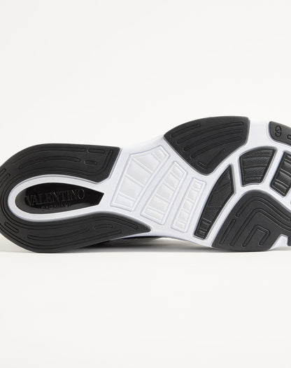 Demivee Trainer In Mesh Fabric With Suede Inserts