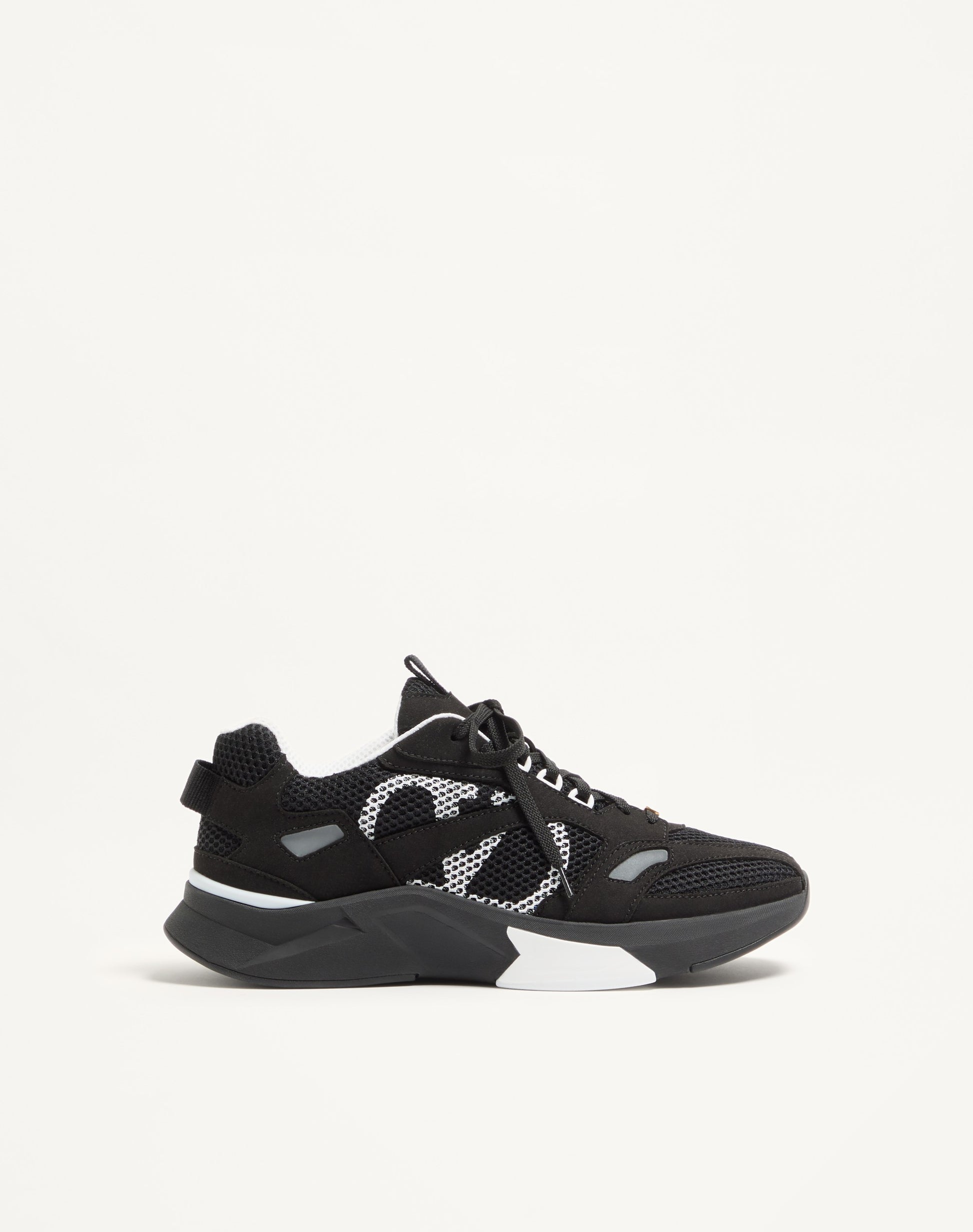 Demivee Trainer In Mesh Fabric With Suede Inserts