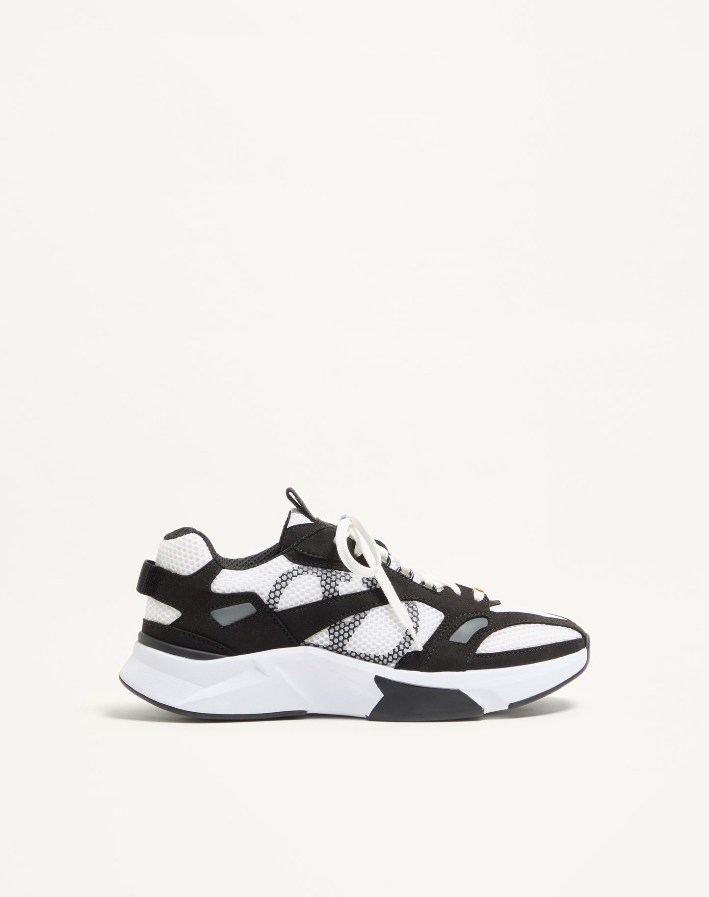 Demivee Trainer In Mesh Fabric With Suede Inserts