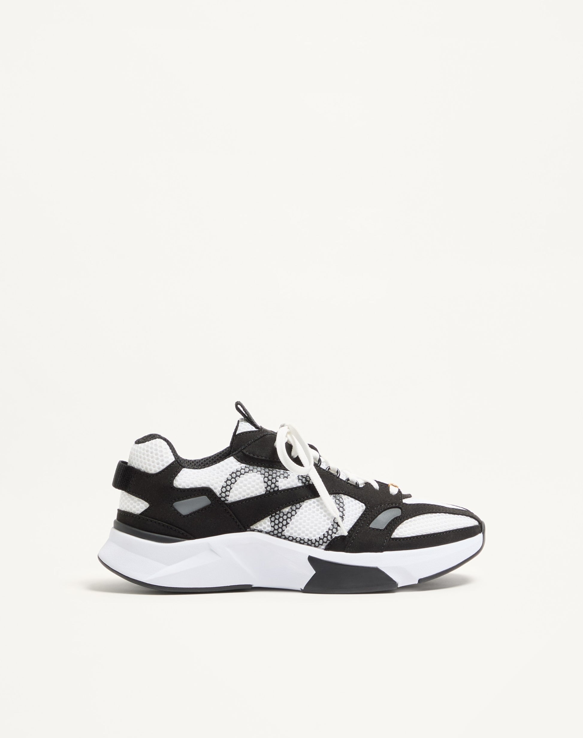 Demivee Trainer In Mesh Fabric With Suede Inserts