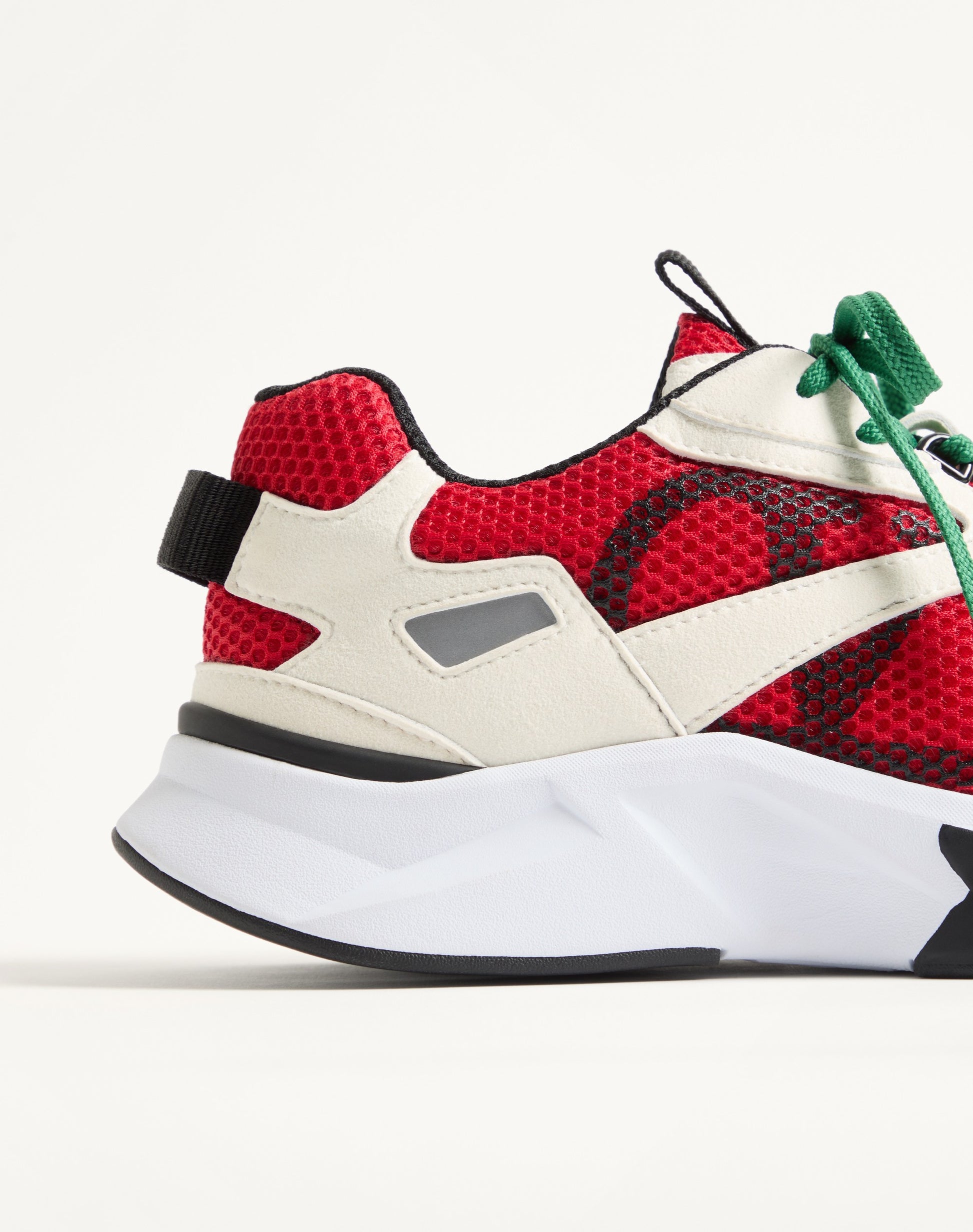 Demivee Trainer In Mesh Fabric With Suede Inserts