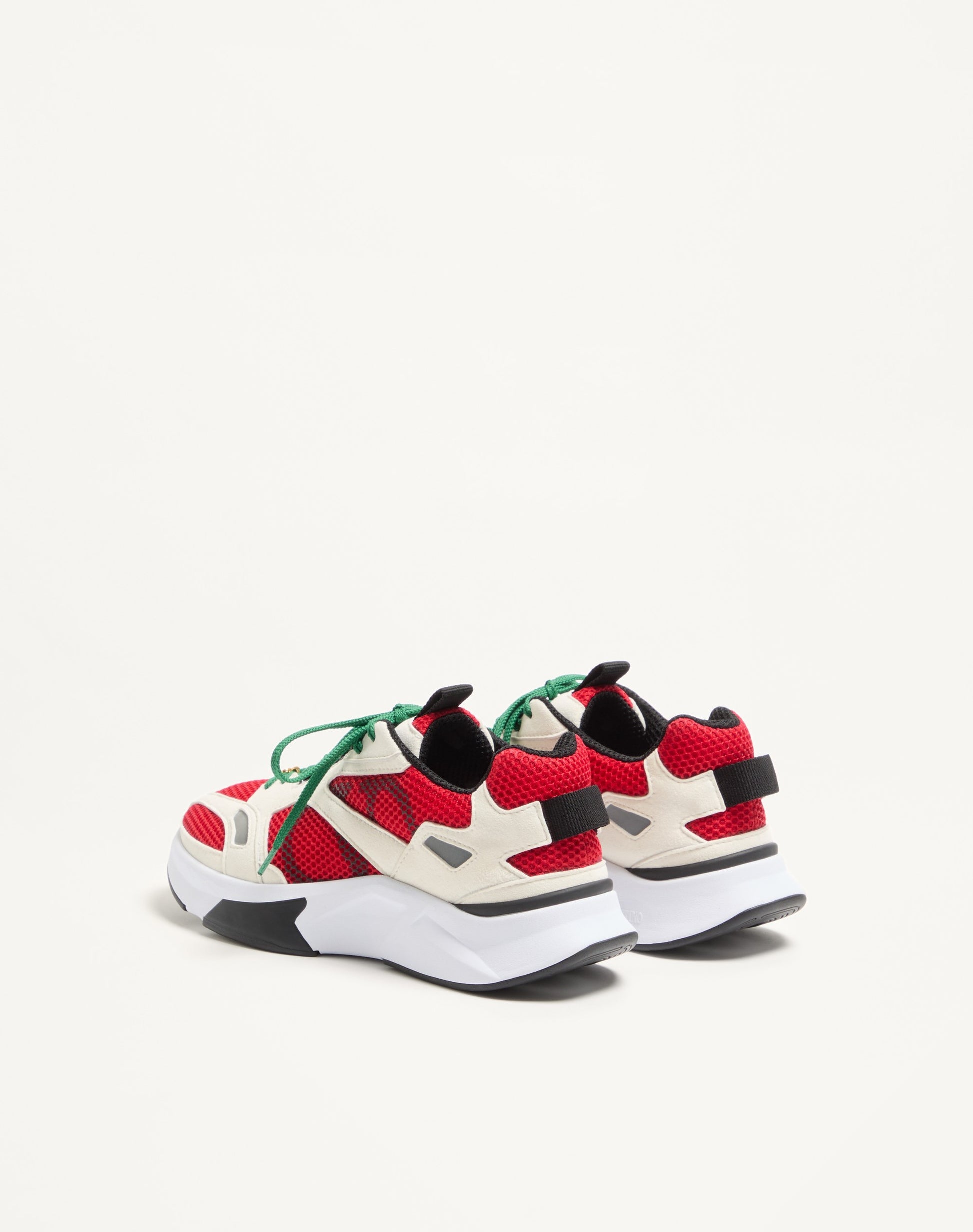 Demivee Trainer In Mesh Fabric With Suede Inserts