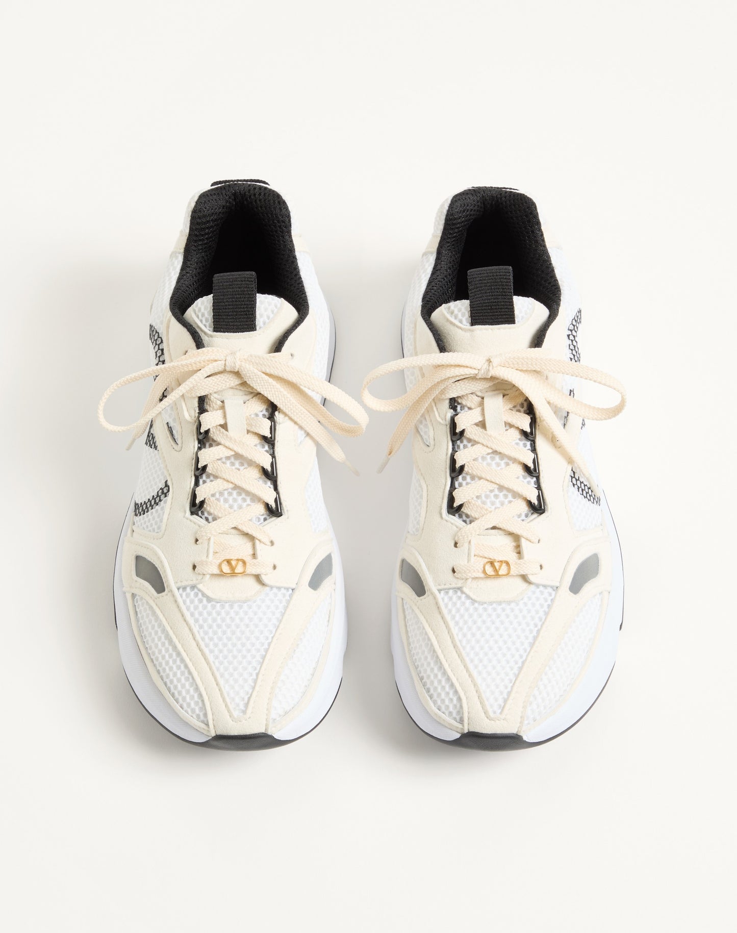 Demivee Trainer In Mesh Fabric With Suede Inserts