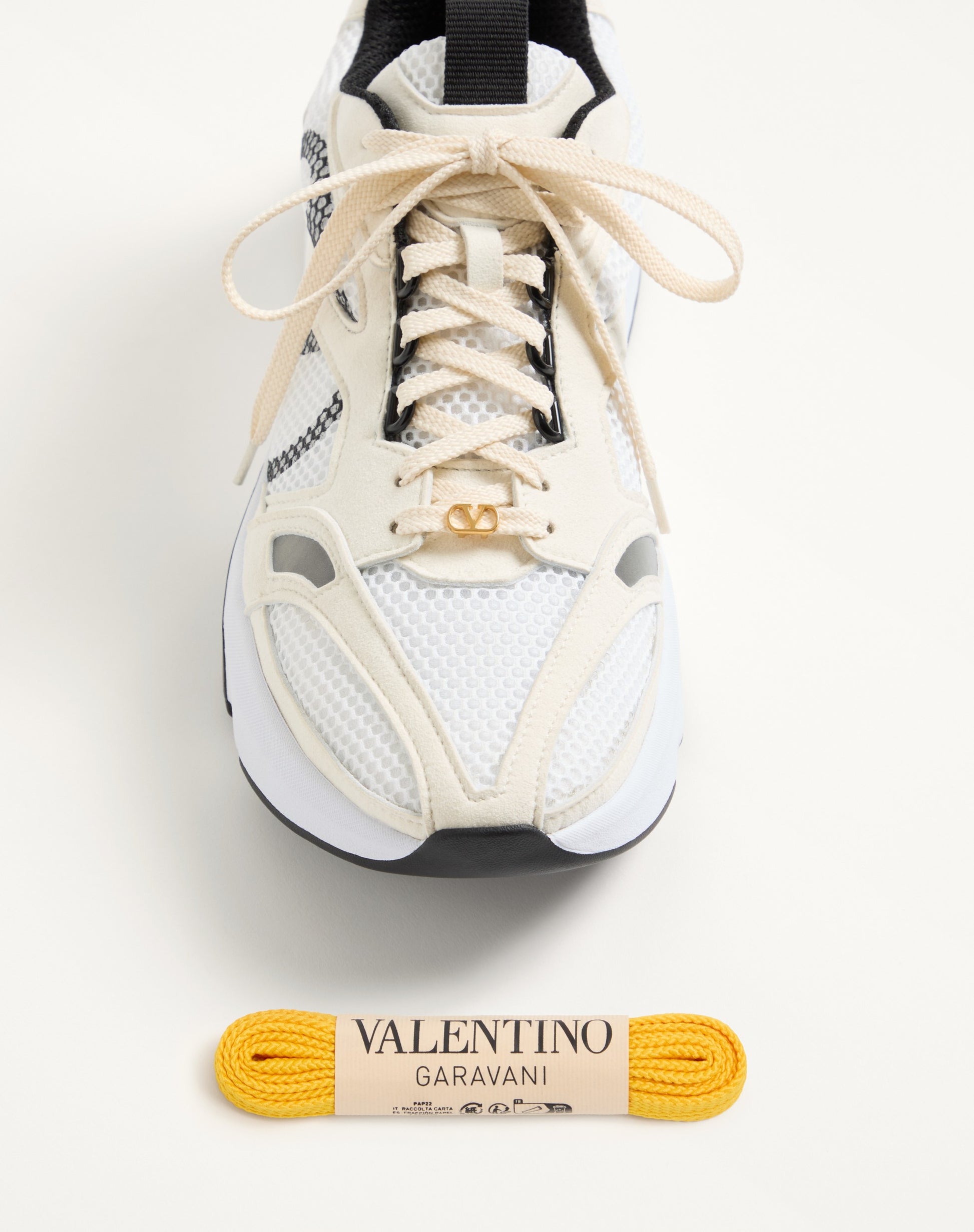 Demivee Trainer In Mesh Fabric With Suede Inserts