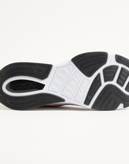 Demivee Trainer In Mesh Fabric With Suede Inserts