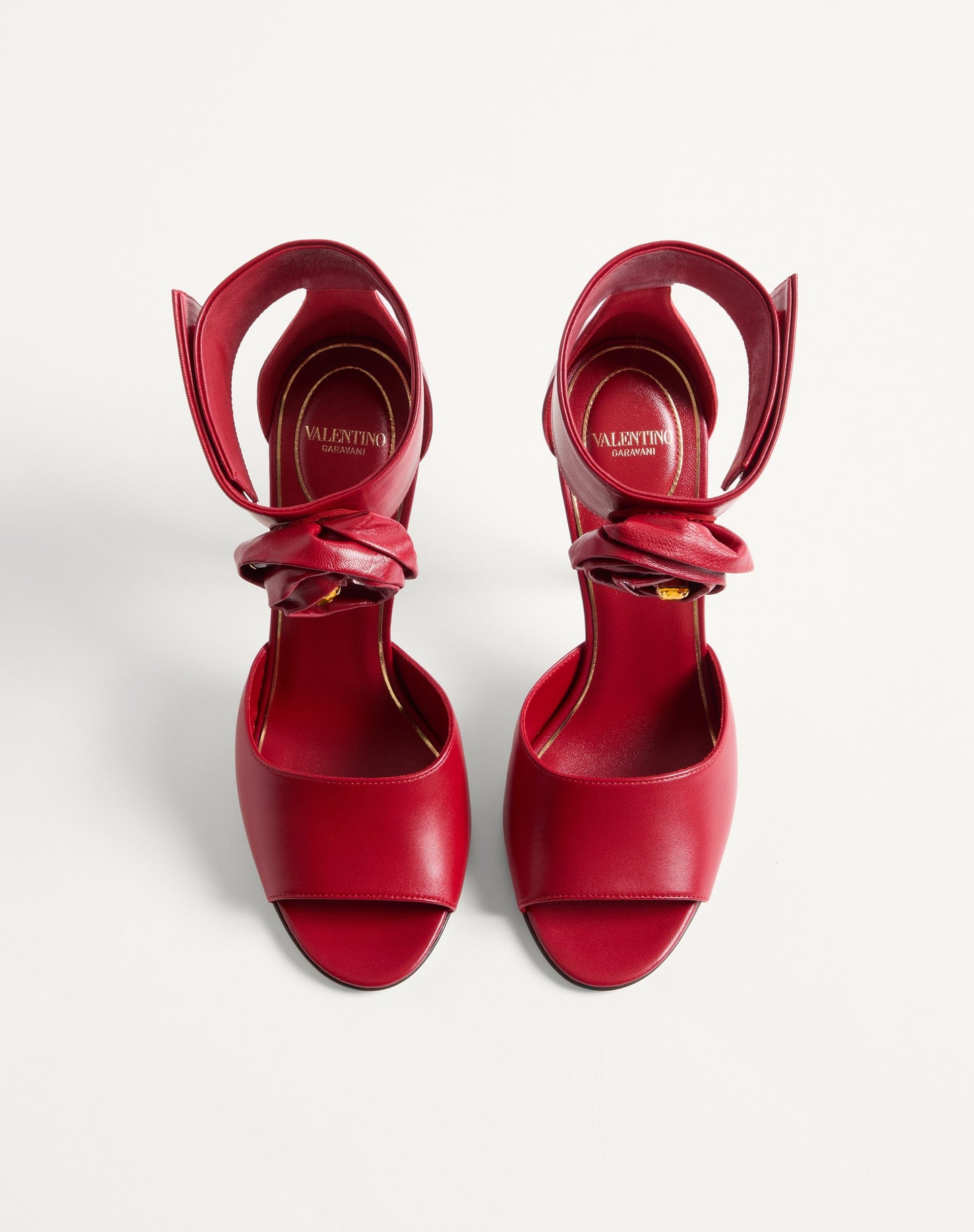 Drip Rose Kidskin Sandal With Crystals 105mm