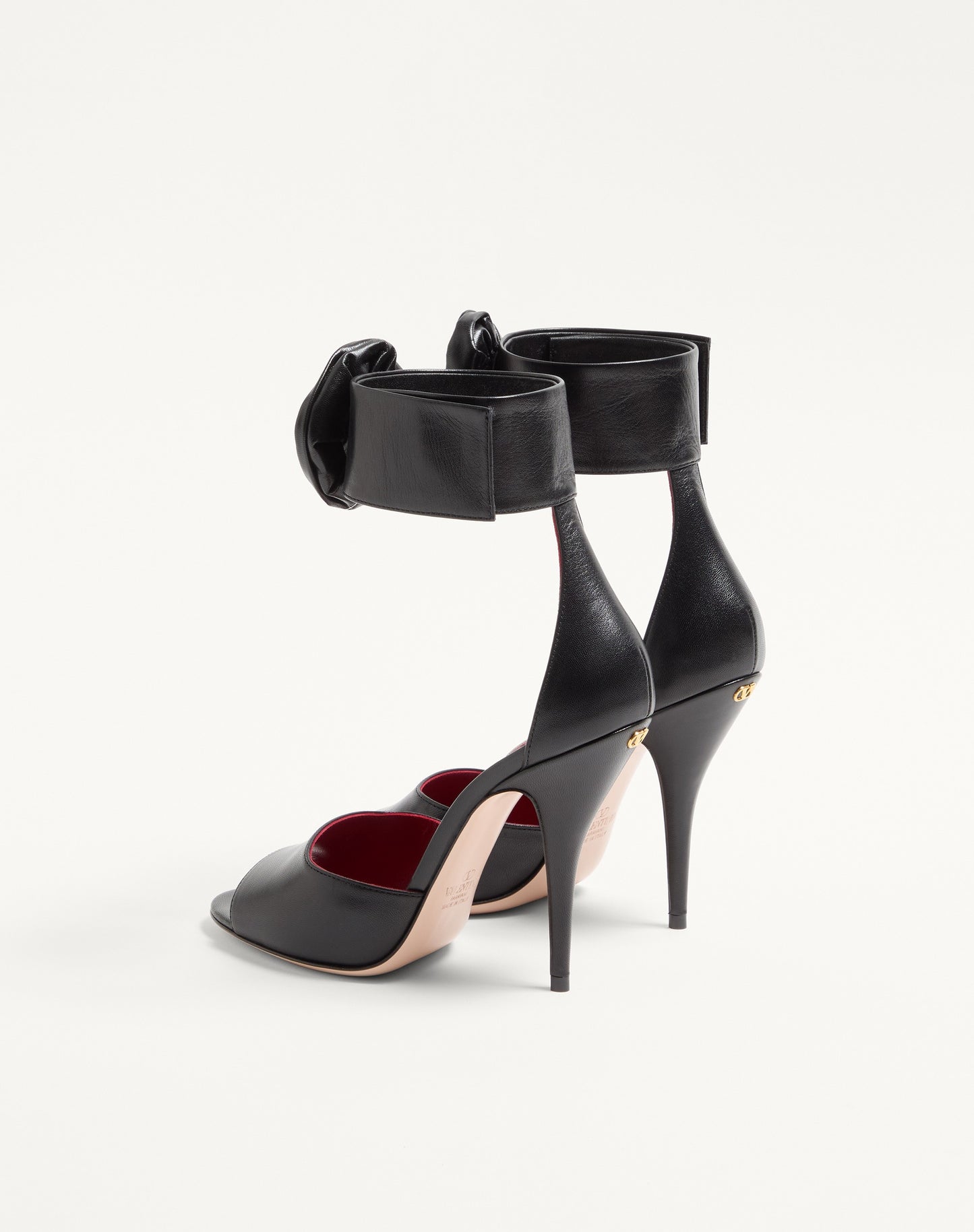 Drip Rose Kidskin Sandal With Crystals 105mm