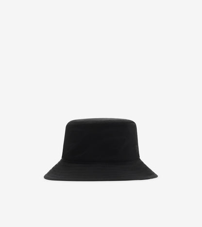 Reversible Gabardine Bucket Hat in Flax beige/sand beige