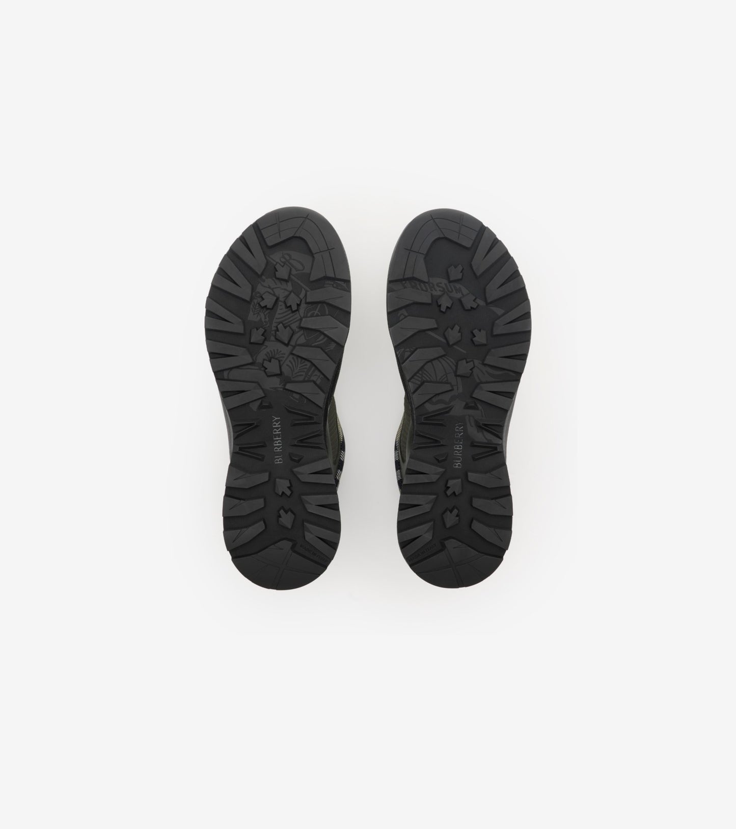 Check and Mesh Discover Sneakers in Thicket green