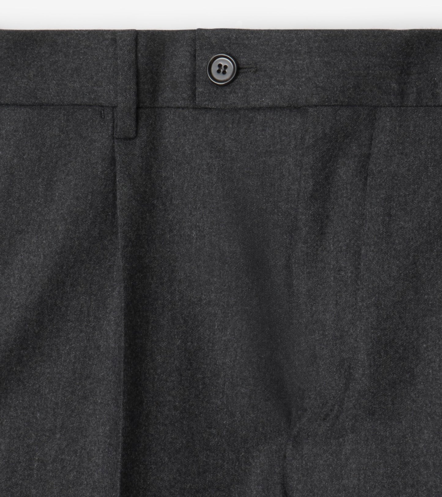 Wool Flannel Tailored Trousers in Brisk grey