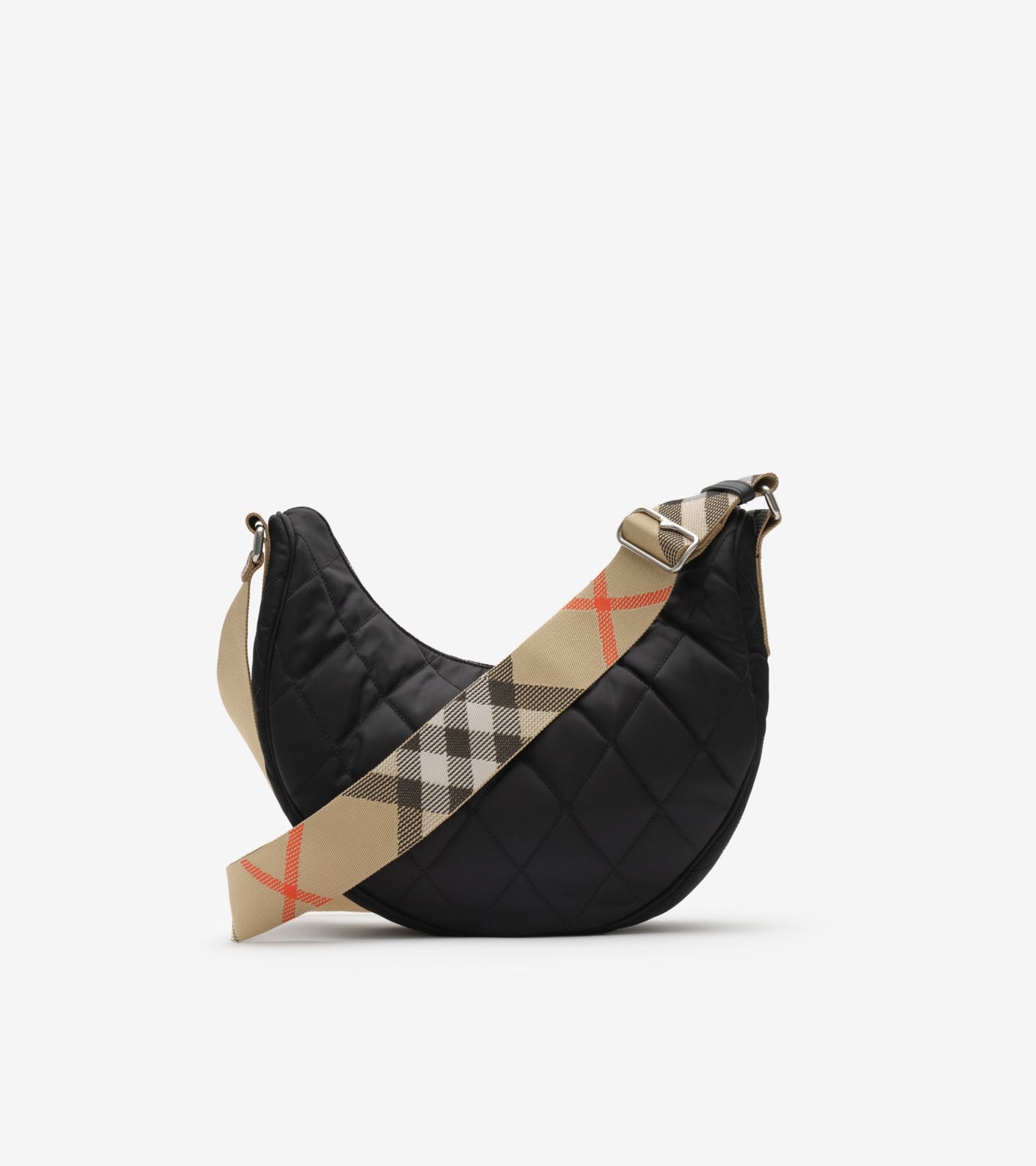 Large Horseshoe Crossbody Bag in Black