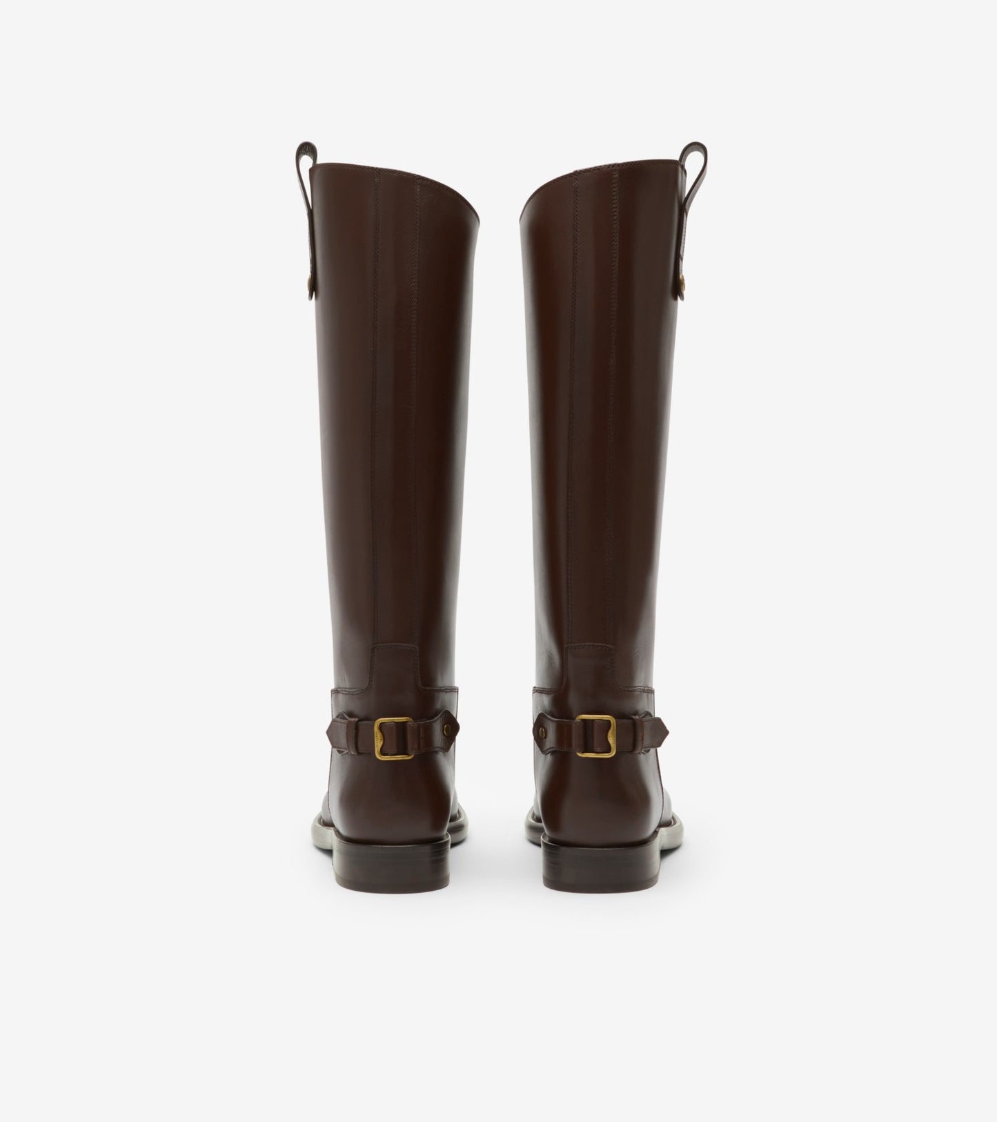 Leather Cavalier Boots in Treacle brown