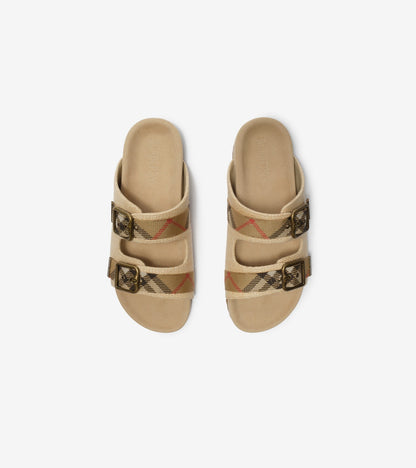 Raffia-effect Urchin Sandals in Reed beige