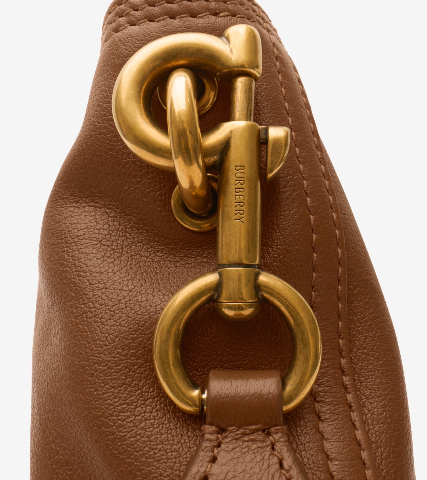 Mini B Clip Bucket Bag in Hazel brown