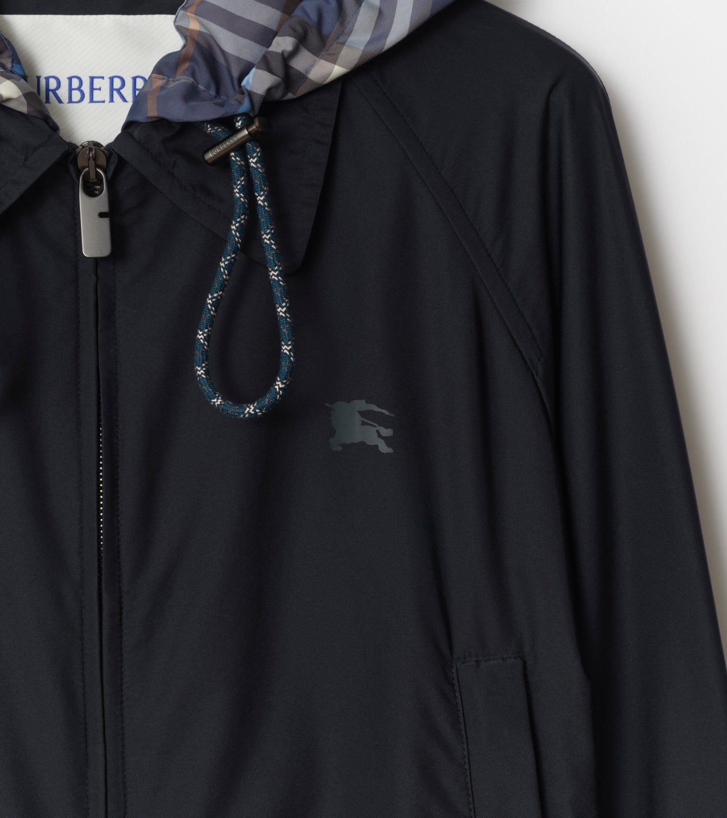 Cropped Newcott Hooded Jacket in Silhouette blue