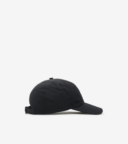 Knight Stamp Nylon Baseball Cap in Black/sand beige