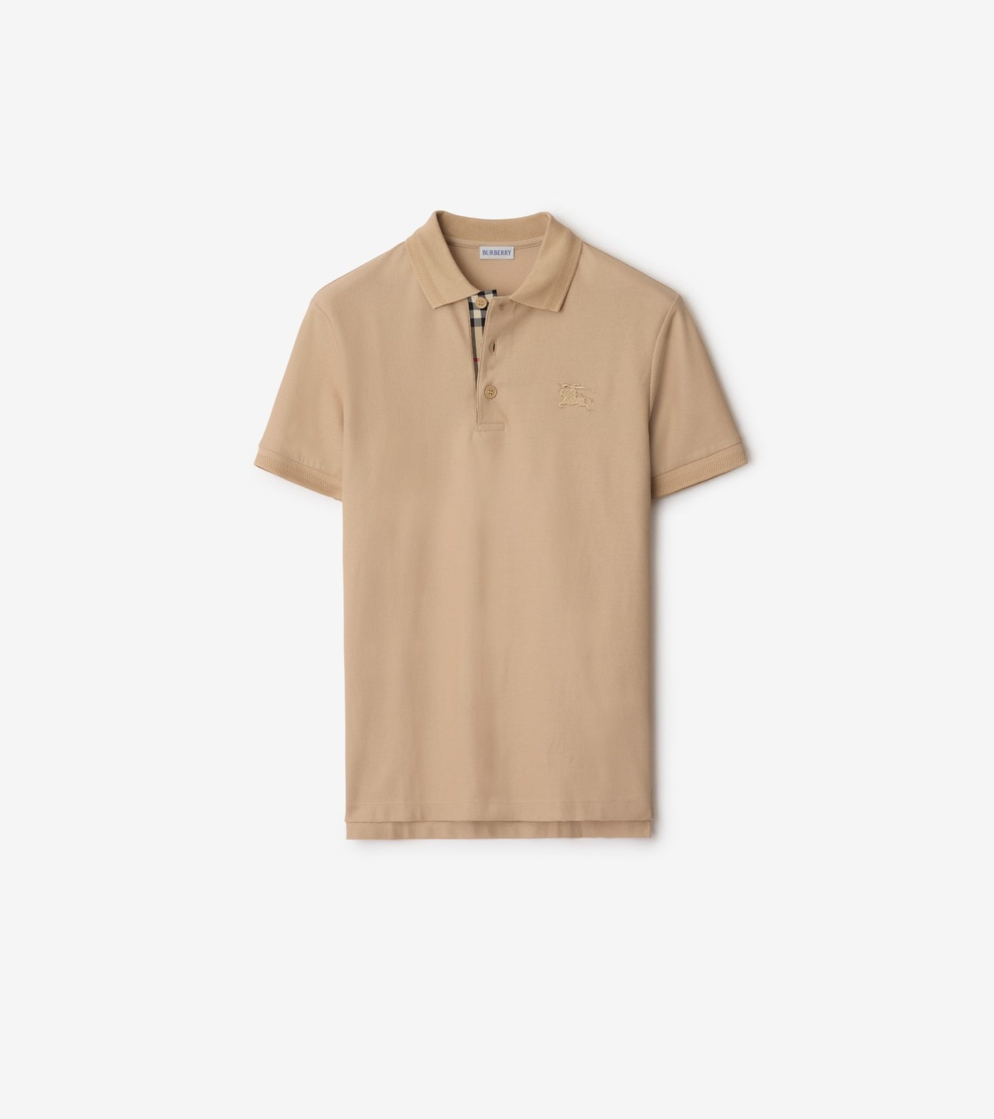 Cotton Polo Shirt in Atom blue