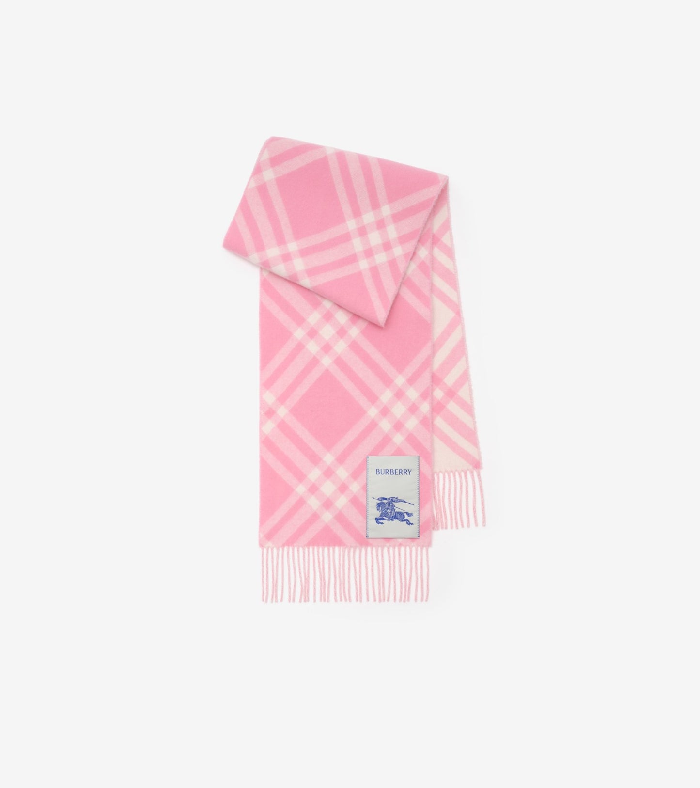 Check Cashmere Scarf in Oxblood red