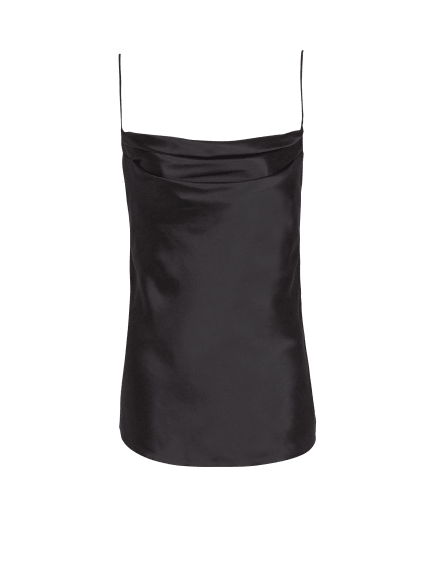 Draped satin top