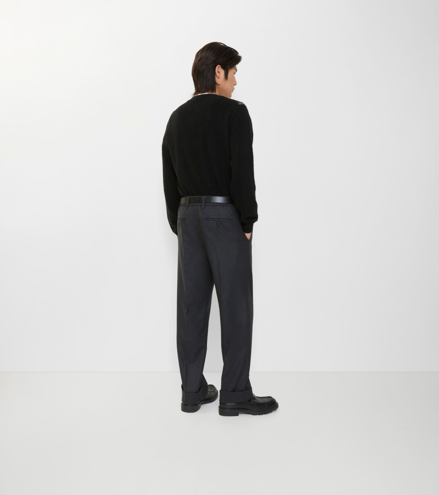 Wool Tailored Trousers in Brisk grey