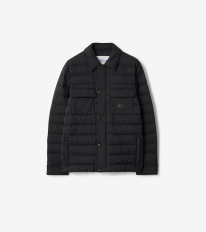 Nylon Padded Overshirt in Black