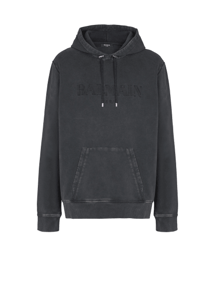 Vintage Balmain embroidered hoodie
