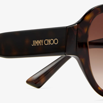 Eira Brown Havana Aviator Sunglasses