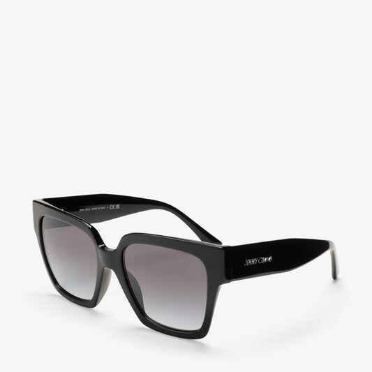 Eli Black Square Sunglasses