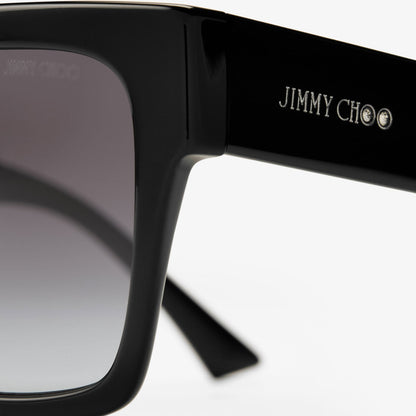 Eli Black Square Sunglasses