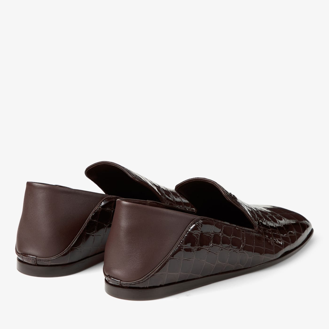 Eliot Slipper Men's Sambuco Croc-embossed Leather Slippers