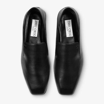 Eliot Slipper Men's Black Vintage Leather Slippers