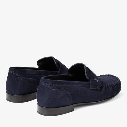 Ellis Loafer F Marine Suede Loafers