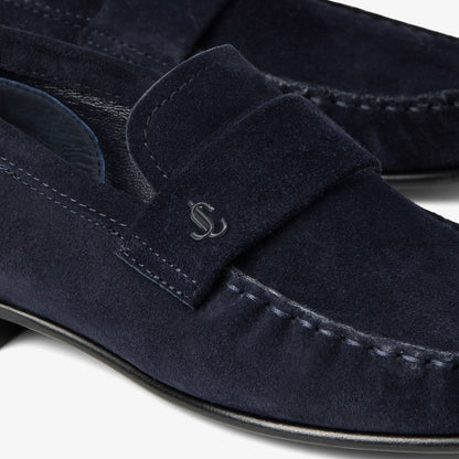 Ellis Loafer F Marine Suede Loafers