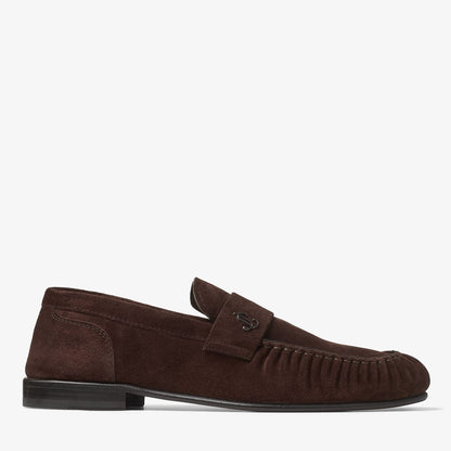 Ellis Loafer M Chocolate Velvet Suede Loafers