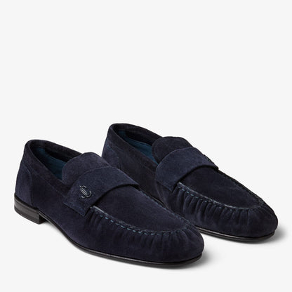 Ellis Loafer M Midnight Velvet Suede Loafers