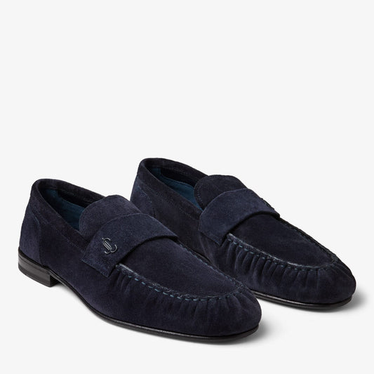 Ellis Loafer M Midnight Velvet Suede Loafers