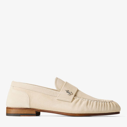 Ellis Loafer Bone Etched Velvet Suede Loafers