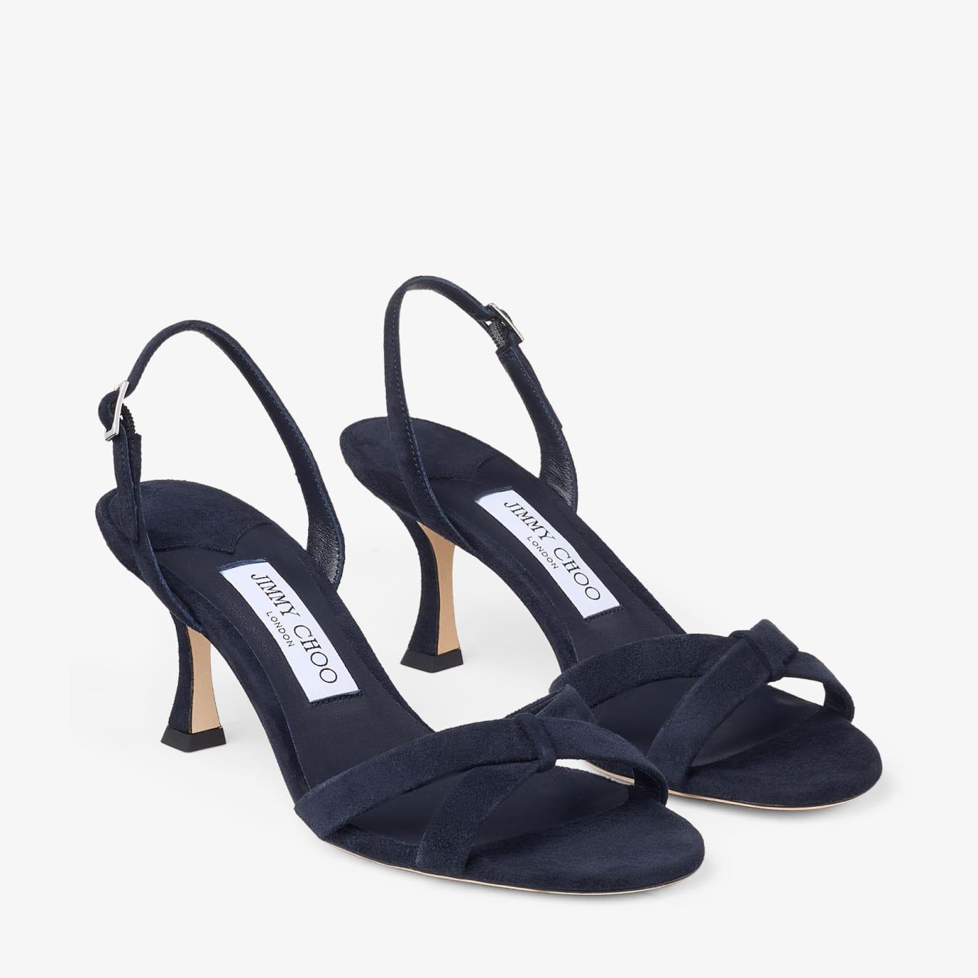 Elsy 70 Marine Suede Slingbacks