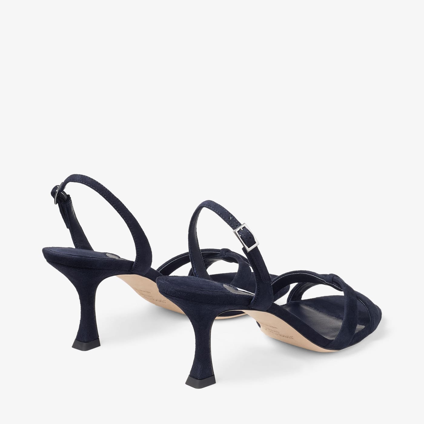 Elsy 70 Marine Suede Slingbacks