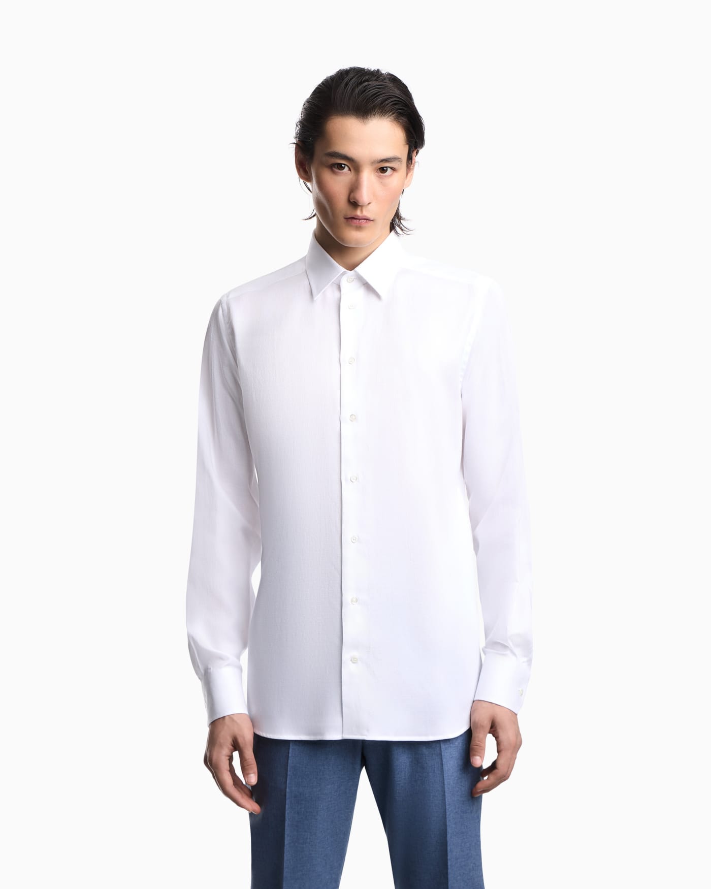 Lyocell-blend piqué shirt