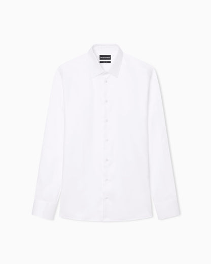 Lyocell-blend piqué shirt