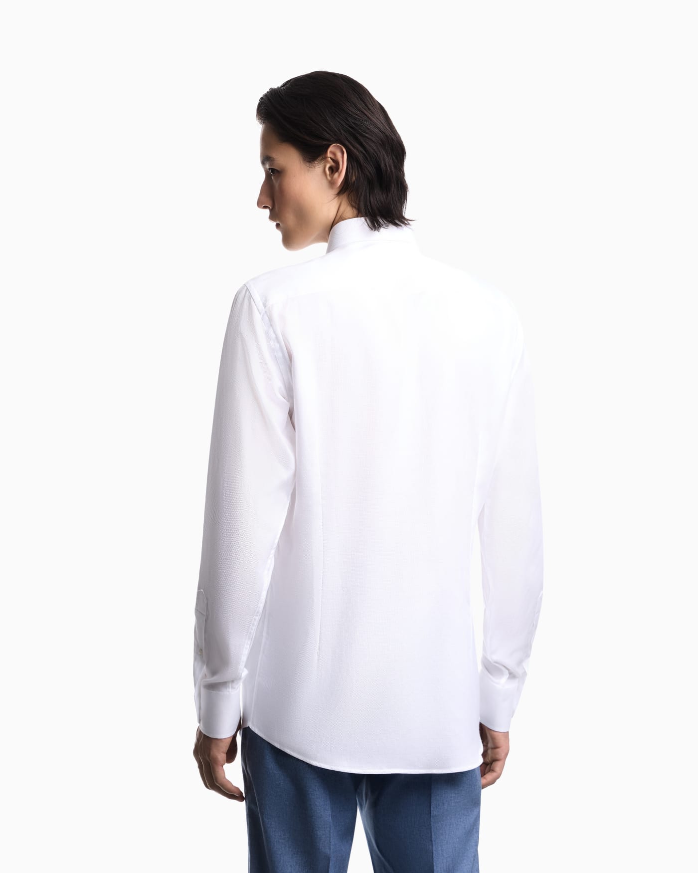 Lyocell-blend piqué shirt