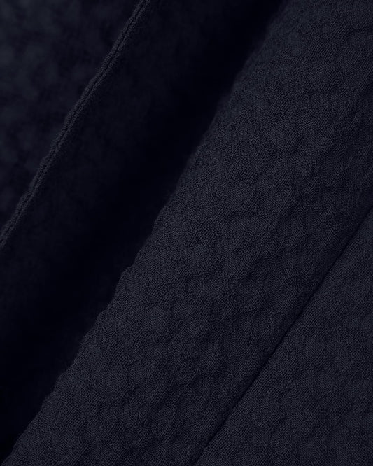 Armure wool crêpe gauze single-breasted jacket