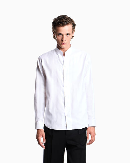 Armure cotton shirt with guru collar