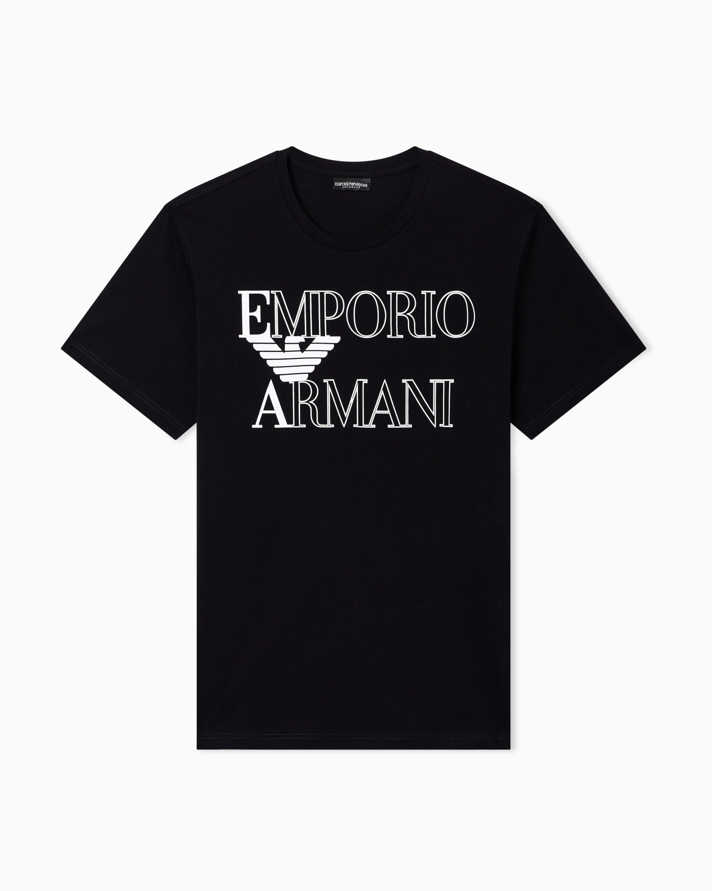 Bold logo beachwear T-shirt in jersey