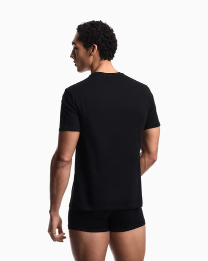 Bold logo beachwear T-shirt in jersey