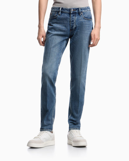J75 slim-fit, stretch denim jeans with micro spots