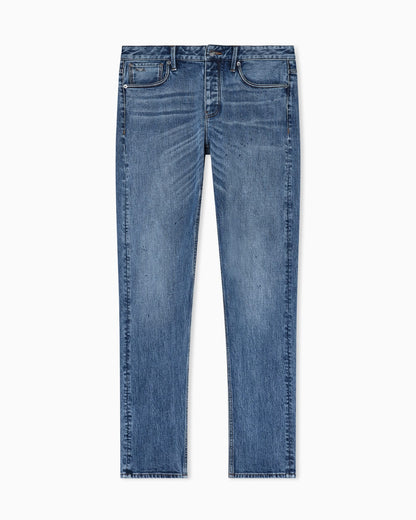 J75 slim-fit, stretch denim jeans with micro spots